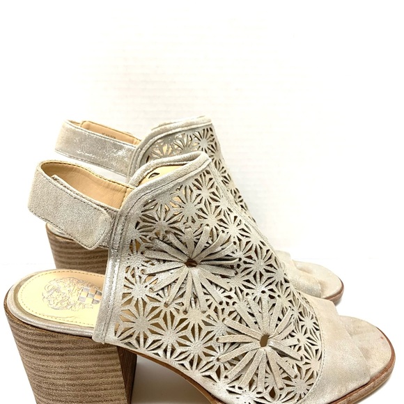 Vince Camuto Kalison Open Toe‎ Stacked Heel Sandal Size 9.5 - Picture 8 of 8